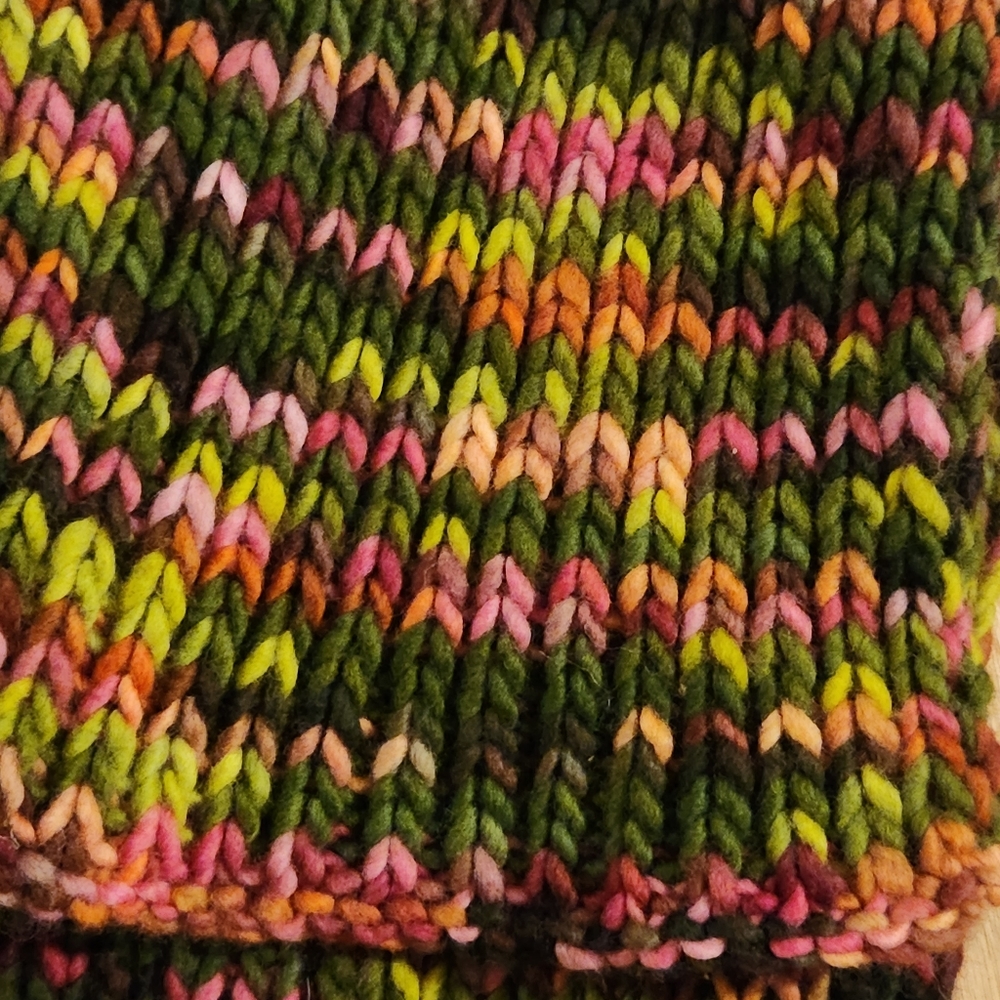 🔥Handmade Knit Scarf Fall-tones Cozy Soft 62"x7" - Picture 6 of 6